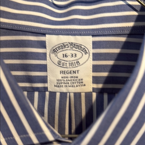 NWT …Brooks Brothers Men's Blue Striped Shirt - Picture 2 of 5